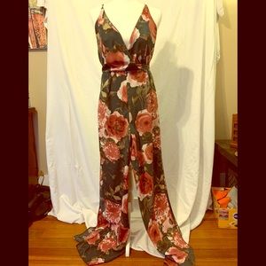 Floral pattern pant/dress